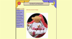 Desktop Screenshot of gunikat-kuschelpuppen.de